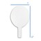 Flipside Products Oval Dry Erase Answer Paddles, Auction, Handheld Whiteboard, Handle Response Board, Classroom